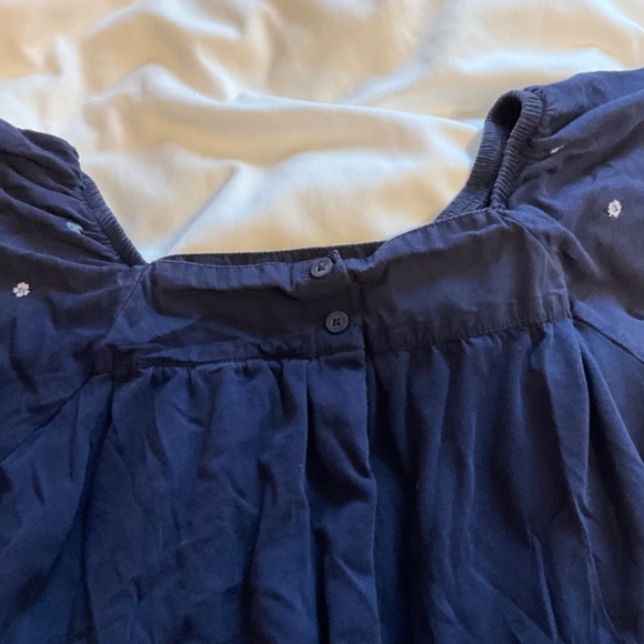 GAP Kids Navy Flutter Embroidered Shirt - Picture 5 of 9